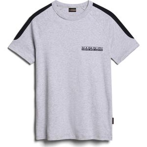 T-Shirt Napapijri Kids S-Pinta Light Grey Melange-Maat 170