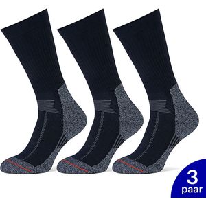 Coolmax Werksokken - 3 Paar - Marine - Maat 35-38 - Stevige Koele Werksokken Met Coolmax - Sokken - Heren / Dames - EnFuse Werksokken