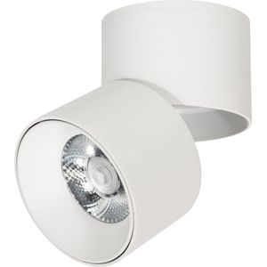 Ledmatters - Opbouwspot Wit - Dimbaar - 5 watt - 500 Lumen - 2700 Kelvin - Warm wit licht - Lichthoek Verstelbaar - IP44 Badkamerverlichting