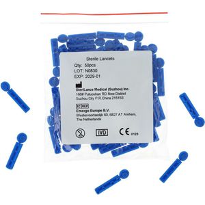 50 stuks Lancetten voor Ecotest Bloedsuikermeter - Lancetten voor Vingerprikken