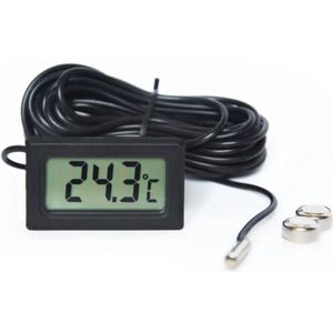 Digitale Koelkast Thermometer - 5m Kabel - Diepvries & Aquarium Thermometer - Binnen & Buiten - Nauwkeurig