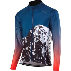 Loeffler wielrenshirt lange mouwen M Bike L/S Jersey Scarp - Blauw - 50