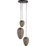 Light & Living Hanglamp Yaelle - Antiek Brons - Ø36cm - 3L - Modern - Hanglampen Eetkamer, Slaapkamer, Woonkamer