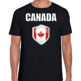 Canada landen t-shirt zwart heren - Canadese landen shirt / kleding - EK / WK / Olympische spelen Canada outfit XXL