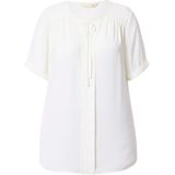 MIAMODA - Dames - Blouse A-lijn crêpe wijde halflange mouwen - Off-white - Maat 42