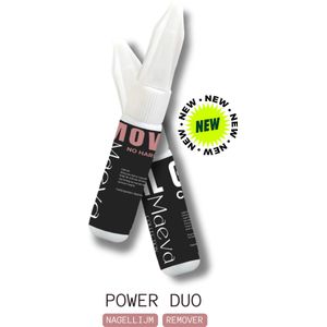 Maeva Collection – Power Duo: Clingy AF & No Hard Feelings – Sterke Nagellijm & Remover Set