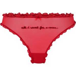 Hunkemöller Kerst String Rood XS