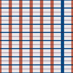 Mistral Home – Dekbedovertrek – Duurzaam - 100% katoen – 140x200+6x65 cm – Cassan – Blauw wit rood