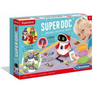 Clementoni Superdoc, Coding Lab, STEM kit, speelgoedrobot voor kinderen, 5-7 jaar, 66963,Multicolour