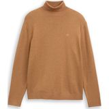 TOM TAILOR - Trui - Lichtbruin - Knitwear - Col