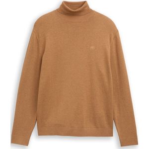 TOM TAILOR - Trui - Lichtbruin - Knitwear - Col