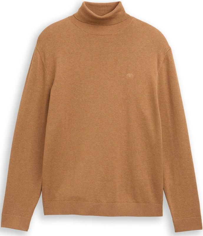 TOM TAILOR - Trui - Lichtbruin - Knitwear - Col