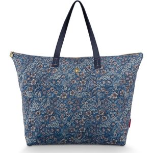 Pip Studio - Tilda Tote Bag Dames - Tas - Daisy Dreams - Blauw - 66x20x44cm