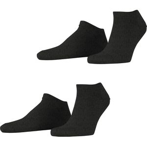 ESPRIT - Basic Uni - Korte Sokken - Grijs Anthracite Melange - 2 Paar