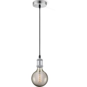 Home Sweet Home hanglamp geborsteld staal vintage Spiraal - hanglamp inclusief LED lamp G125 dubbele spiraal - dimbaar - pendel lengte 100 cm - inclusief E27 LED lamp - rook