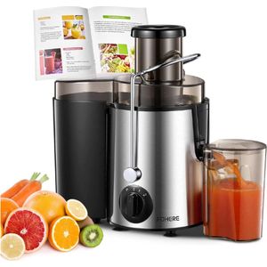 FORHERE® Slowjuicer - Sappen Maker - Sapcentrifuge - Slow Juicer - Sap Centrifuge - Sapcentrifuge Groenten En Fruit - Sapcentrifuge - Slowjuicer Recepten Boek