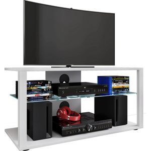 VCM Houten TV Lowboard TV Kabinet Rek Console Meubel TV Tafel TV Phono Glas Folas L Houten TV Lowboard TV Kabinet Rek Console Meubel TV Tafel TV Phono Glas Folas L