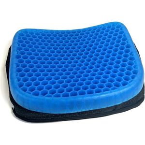 WiseGoods Luxe Orthopedisch Kussen - Gelkussen - Ergonomisch Zitkussen Auto - Vermindering Pijnklachten - Wasbare Hoes - 800Gram