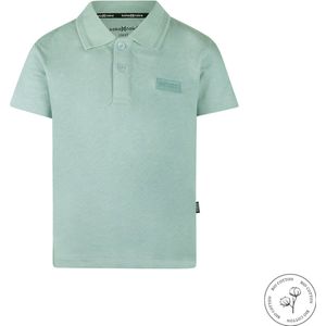 Koko Noko - Bio Cotton - Polo Shirt Korte Mouw - Light Blue - Maat 92