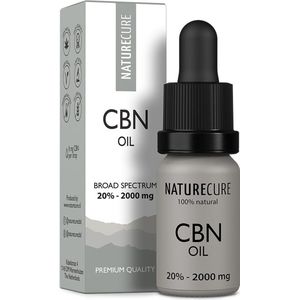 Nature Cure CBN + CBD-olie 20% - 2000 mg- Broad Spectrum  10 ml