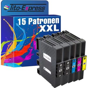 PlatinumSerie 15x inkt cartridge alternatief voor RICOH GC-41 GC41