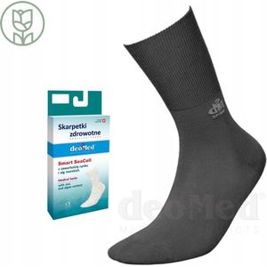 DeoMed Seacell Sok met Zink - Waterdicht & Antibacterieel - Grijs 35