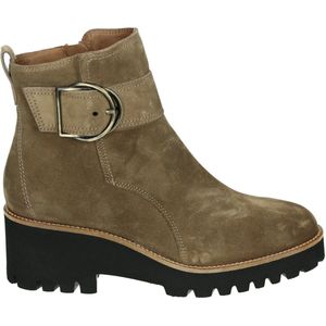 Paul Green 9763 Enkellaarsjes - Enkelboots met rits - Dames - Taupe - Maat 38