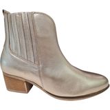 Cowboylaarzen - Effen - Leer - Blokhak - Ritssluiting