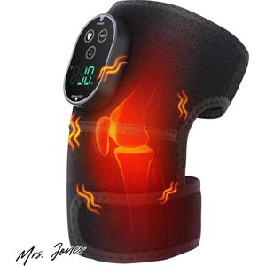 Mrs. Jones Verwarmde Kniebrace Wrap - Knie Verwarmingskussen Met Touchscreen Bediening - Knie Schouder Elleboog Verwarmingskussen Met 6 Verwarmingsniveaus - 3 Massagestanden - Timer Instellingen .