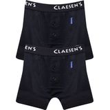 Claesen's® - Jongens Boxershorts 2-pack Navy Rib - Navy - 95% Katoen - 5% Lycra