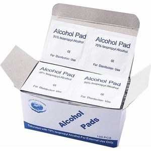 Alcohol doekjes - 70% alcohol - 100 doekjes