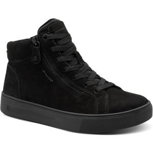 TAMARIS - Comfort - Hoge Dameslaarzen - Zwart Nubuck