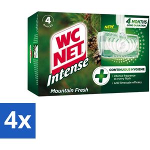 WC Net - Toiletblok - Mountain Fresh - 4 Blokjes - Voordeelverpakking - 4 stuks