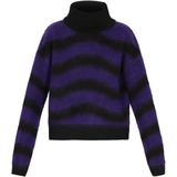 myMo - ROCKS - Trui - Lila/Zwart - Lange Mouw