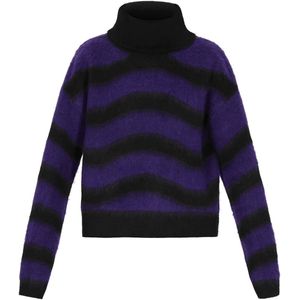 myMo - ROCKS - Trui - Lila/Zwart - Lange Mouw