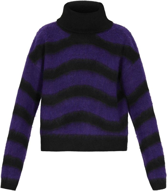 myMo - ROCKS - Trui - Lila/Zwart - Lange Mouw