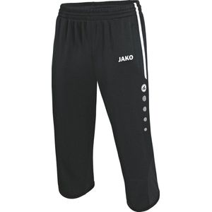 Jako Active 3/4 Trainingsbroek Kinderen - Zwart / Wit | Maat: 128