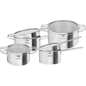 Tefal Nordica Pannenset 4 delig - Steelpan Ø16 cm & Kookpan Ø 18 + Ø 20 + Ø 24 cm