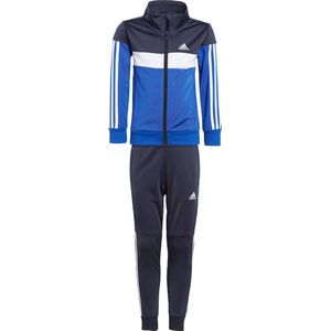 adidas Sportswear Tiberio 3-Stripes Colorblock Shiny Tracksuit Kids - Kinderen - Blauw- 104