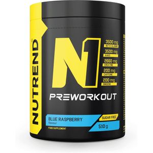 Nutrend - N1 Pre-Workout (Blue Raspberry - 510 gram)