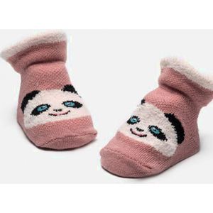 Bonnie Doon panda new born sokjes maat 0/6 mnd blush pink