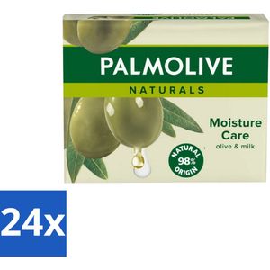 Palmolive Tabletzeep Naturals Olijf & Melk 4x 90 gr - Voordeelverpakking - 24 stuks