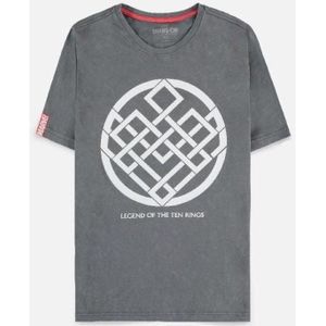 Marvel ShangChi Heren Tshirt -XL- Crest Grijs