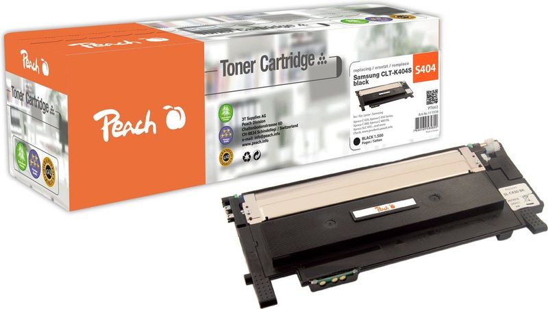 Peach PT662 tonercartridge 1 stuk(s) Compatibel Zwart