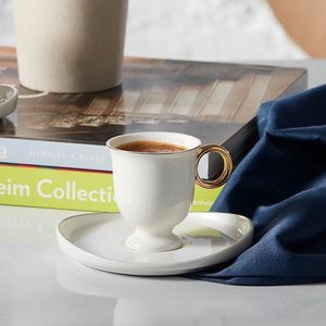 Karaca -Mum -Koffie Koopjes- voor 6 personen -90 ml-Espresso kopjes-Turkse Koffie Kopjes