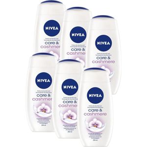 NIVEA Care & Cashmere - 6 x 250 ml - Voordeelverpakking - Douchecrème