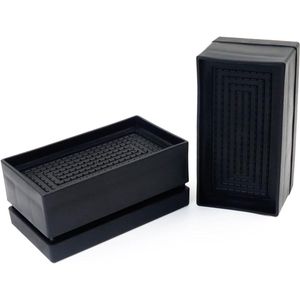 Set van 2 Bed Riser - Meubelverhoger - Rectangulaire Heavy Bed Lifts - Riser Tafelverhogers voor Bureau - Stoel - Bank - Koelkast - 4.8cm Hoogte