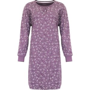 Tenderness Dames Nachthemd - 100% Katoen - Donker Paars - Maat S