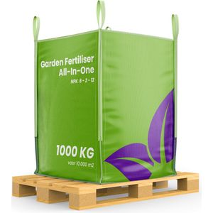 Tuinmest All-In-One (bigbag 1000 kg – voor 10.000m2) Voor alle planten en gewassen in Siertuin, Moestuin, Boomgaard -Organifer