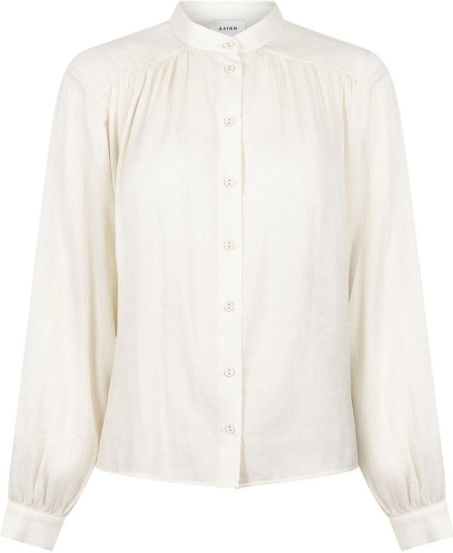 Aaiko - Liv - Blouse - LES BLANCS - Semi-transparante stof